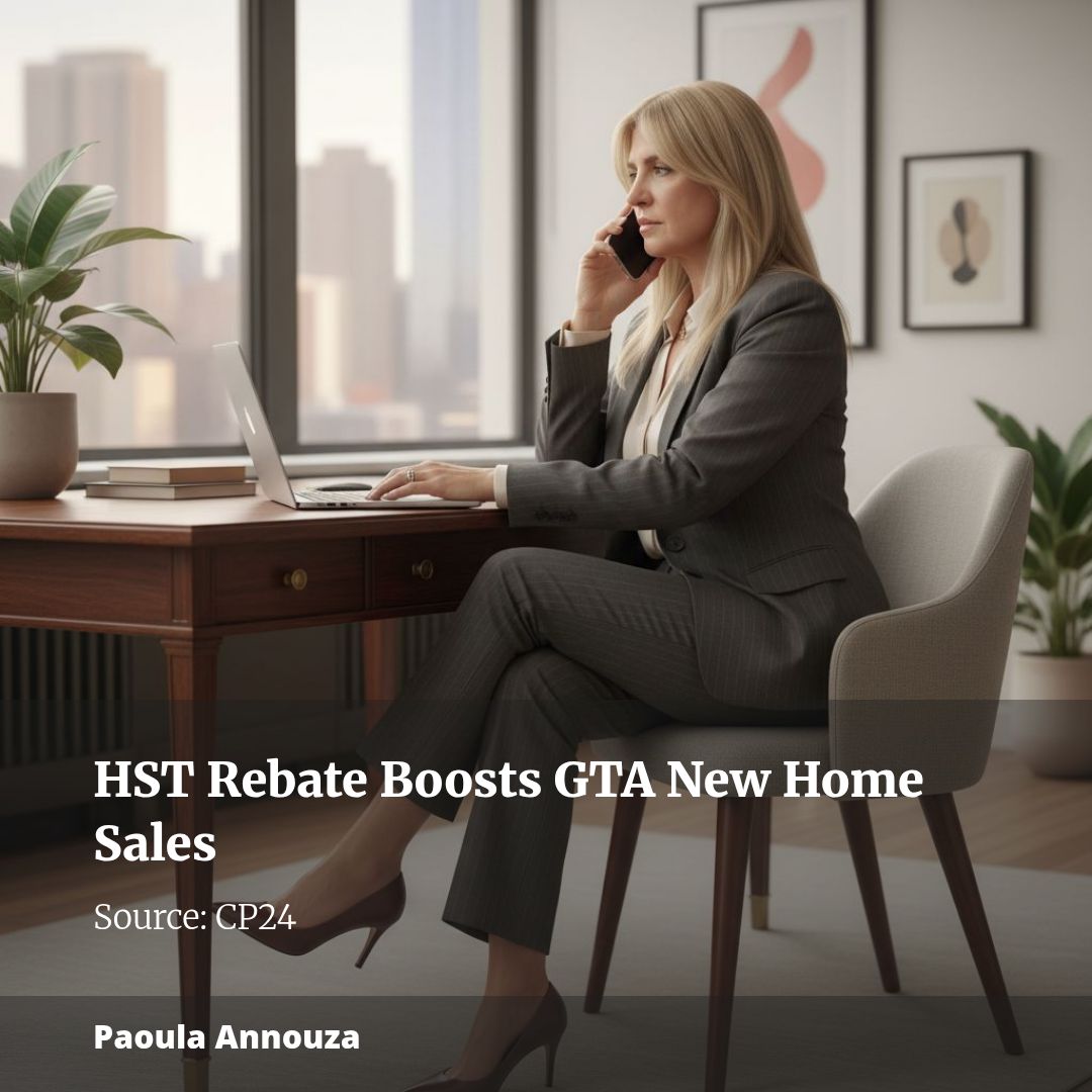 New report suggests HST rebate continues to boost single-family new home sales across GTA