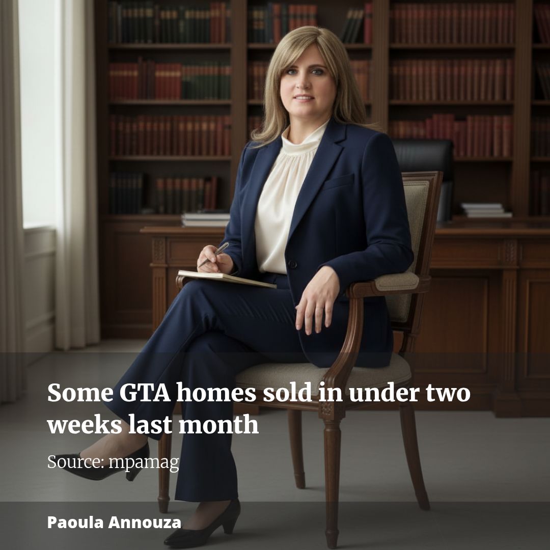 Some GTA homes sold in under two weeks last month